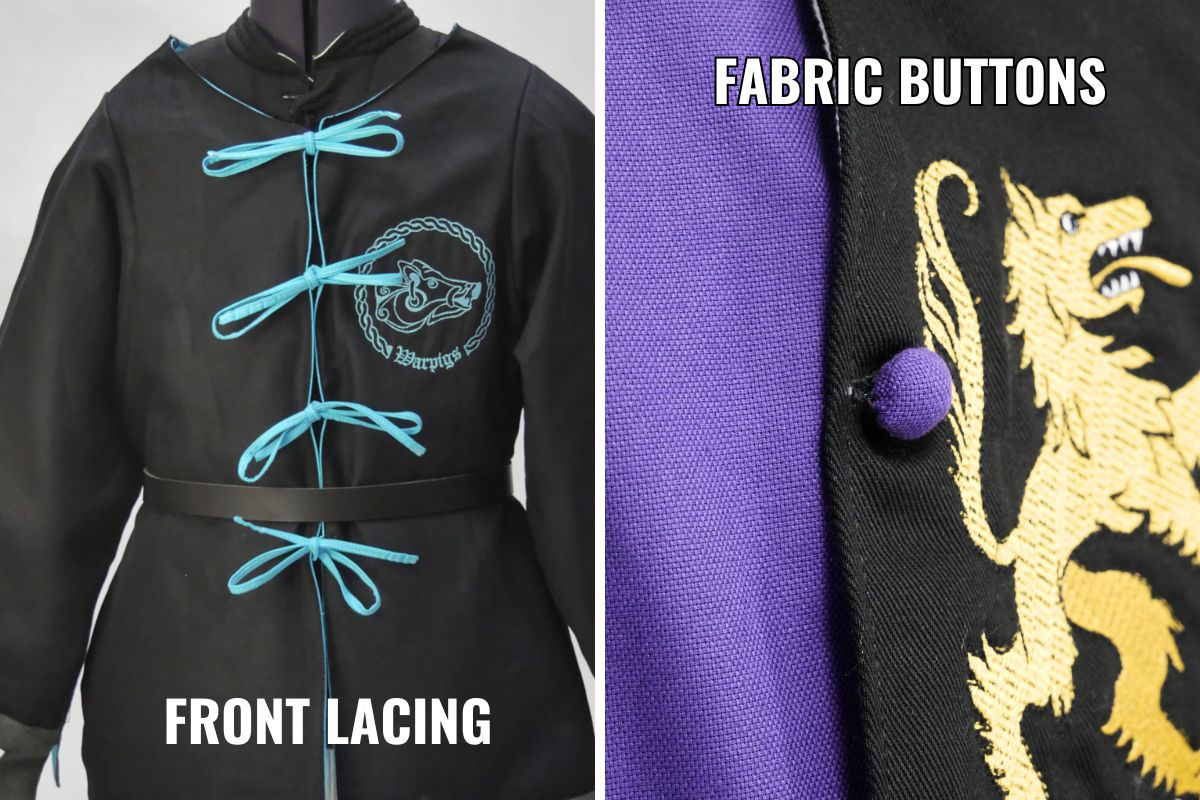 MEDIEVAL TABARD FASTENING